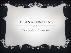 Frankenstein Letter 1-4