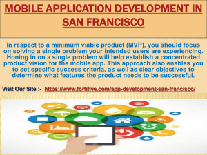 Mobile application development in San Francisco