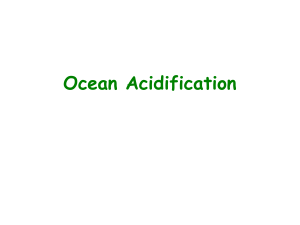 Ocean Acidification Chemistry
