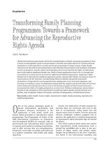 Transforming family planning programmes