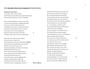 Beowulf-Seamus Heaney Translation Text