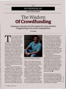 The wisdom of crowdfunding