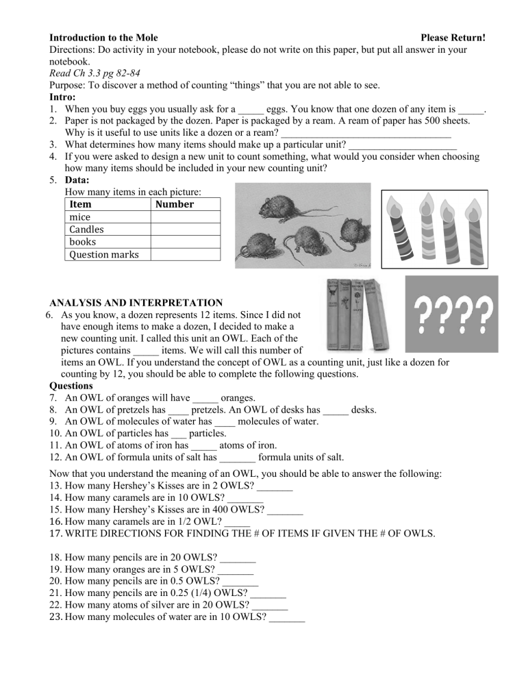 Introduction To The Mole