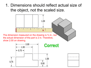 Multi View Dimensioning Rules - Notes