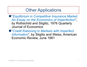 ECON3014 - 3 The Economics of Information (III)