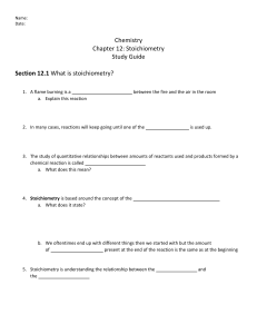 Chem Ch. 12 Study Guide (12.1)