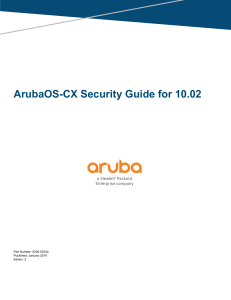 ArubaOS-CX Security Guide for 10.02
