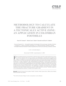 Methodology To Calculate The Fracture Gradient In a Tectonoically Active Zone An Application in Colombian Foothills