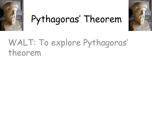 Pythagoras’ Ppt