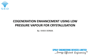 Crystallisation with Fourth Effect Vapour