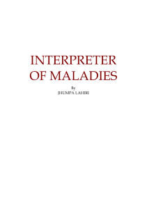 Lahiri Jhumpa - Interpreter Of Maladies