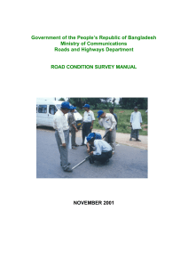 Road Condition Survey Manual