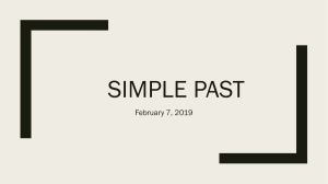 simple past- revised