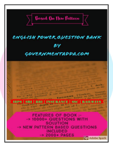 Governmentadda.com English power question bank