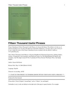Fifteen Thousand Useful Phrases (2004)