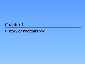 Chapter 1 - History of Photography
