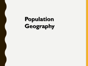جغرافيا السكان +a جغرافيا العمران - 