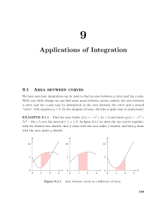 calculus 09 Applications of Integration