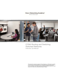 CCNA Routing and Switching Switched Networking Academy - Lab Manual 
