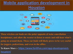 Mobile application development in Houston