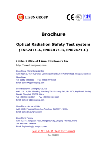 LISUN Optical Radiation Safety Test System