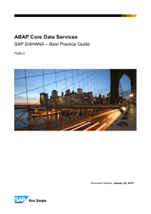 ABAP CDS Best Practice Guide