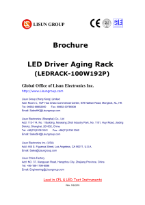 LISUN Led Driver Aging Rack