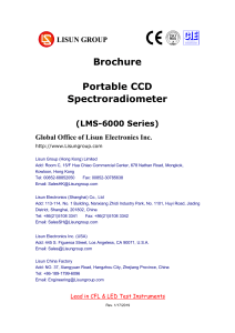 LISUN Portable CCD Spectroradiometer LMS-6000