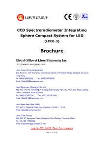 LISUN Integrating Sphere Compact System LPCE-3