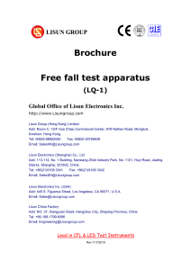 LISUN Free Fall Test Apparatus