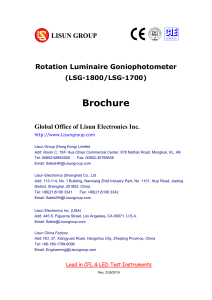 LISUN LSG-1700 goniophotometer