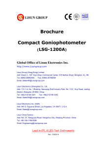 LISUN Compact Goniophotometer LSG-1200A