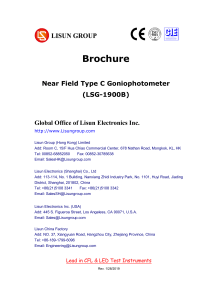 LISUN Near Field Type C goniophotometer LSG-1900B