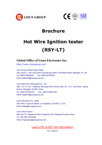 LISUN Hot-Wire-Ignition-Tester RSY-LT