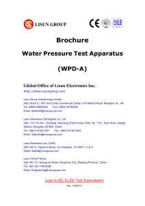 LISUN water-pressure-test-apparatus WPD-A