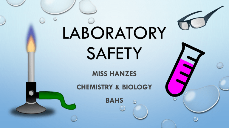 PHA 297: Laboratory Safety - ppt download