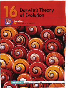 ML Biology Chapter 16 Evolution