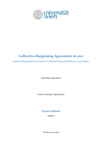 Collective Bargaining Agreement in 2011