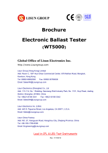 LISUN Electronic-Ballast-Tester WT5000
