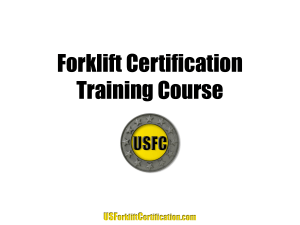 Forklift Certification Presentation