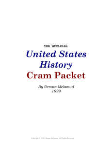 The Official APUSH Cram Packet