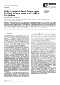 Delayed Output Feedback for Linear Systems with Multiple Input Delays