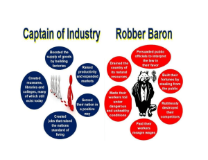 Captain of Industry vs Robber Baron