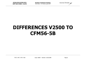 Druckvorlage Training Manual New V2500 Difference to CFM 56