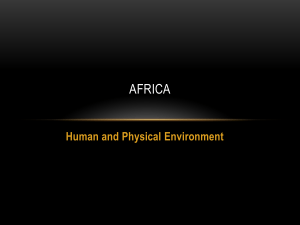Humans and Physical Enviornment