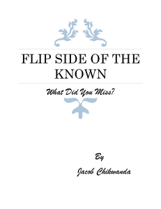Flip Side of the Known