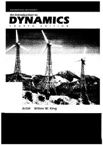introduction to dynamtics 4th edition