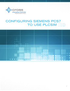 Configuring Siemens PCS7 to Use PLCSIM Cross
