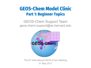 GEOS-Chem Model Clinic Part1
