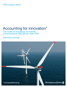 Accounting for innovation  The impact on technology companies of accounting for R&D activity under IFRS